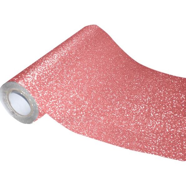 Пленка самоклеящаяся с блестками "deVENTE" 45x100 см, терракотово-розовая, PP 100 мкм, в рулоне