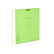 Тетрадь с пластиковой обложкой на скобе ErichKrause® Классика CoverPrо Neon, зеленый, А5+ 18 л. кл