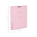 Тетрадь с пластиковой обложкой на скобе ErichKrause® Классика CoverPrо Pastel, розовый, А5+ 18 л. кл