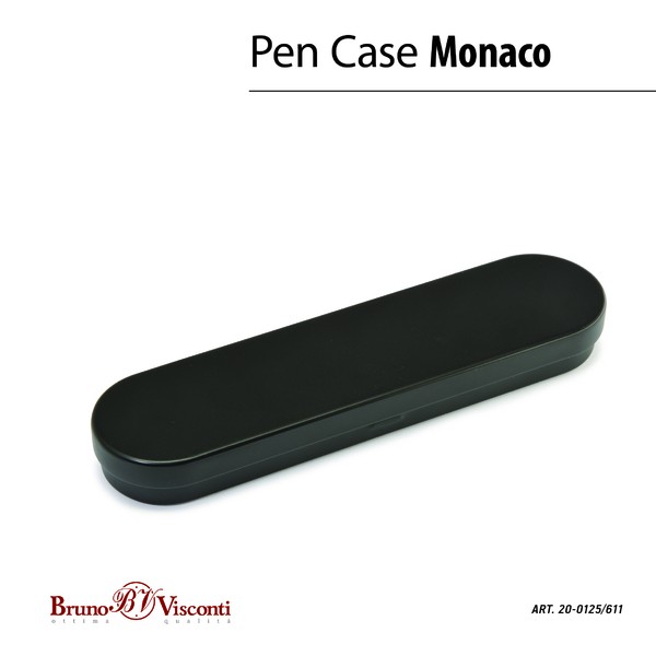 Ручка "MONACO" в футляре шарик 0.5 ММ, СИНЯЯ (серый корпус)