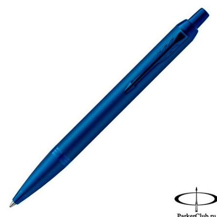 Ручка шариковая "Parker IM Monochrome K328 Blue PVD M чернила син. подар.кор.