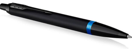Ручка шариковая "Parker IM Vibrant Rings K315 Marine Blue PVD M чернила син. подар.кор.