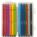 Набор ручек капиллярных "deVENTE. Trio BQ" 12 цв., d=0,4 мм, с цветным трехгранным корпусом, колпачо