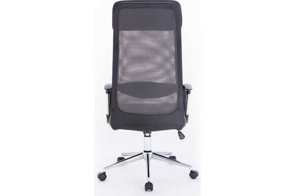 Кресло офисное BRABIX "Flight R EX-541", хром, ткань TW, сетка, черное/серое до 120 кг