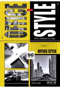 Тетрадь А4 96 л. кл. "Office Style",3 диз. в блоке выб лак