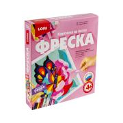 Картина из песка. Фреска. "Бабочка"