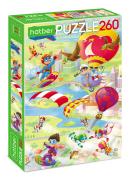 Пазлы 260 эл.  А4 220х330 мм "Воздушное путешествие","ECO"