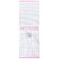 Блокнот А7 80 л. кл. на гребне "LINE NEON" Розовый. Пластиковая обложка 