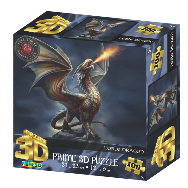Пазл 3D "Благородный огонь дракона", 100 детал., 3+