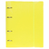 Тетрадь на кольцах 120 л. "LINE  NEON" Желтая, Пластиковая обложка с высечкой под кольца на резинке