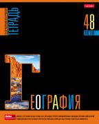 Тетрадь предмет. 48 л. кл. "Яркое на черном" ГЕОГРАФИЯ С интерактивн.справочн.инф. 65г/кв.м Обл. мел