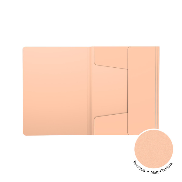 Папка для тетрадей А5+ на резинках ErichKrause Matt Pastel Bloom, ассорти, пластиковая 