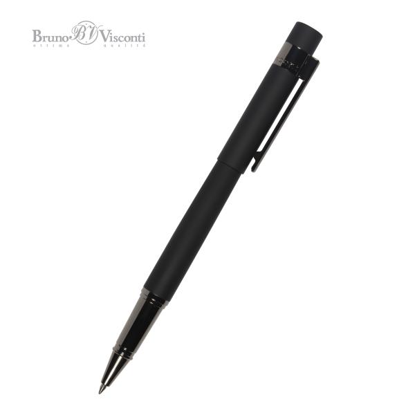 НАБОР "VERONA": Ручка роллер 0.7ММ СИНИЙ и Карандаш механический 0.7ММ (корпус черн, футляр черный)