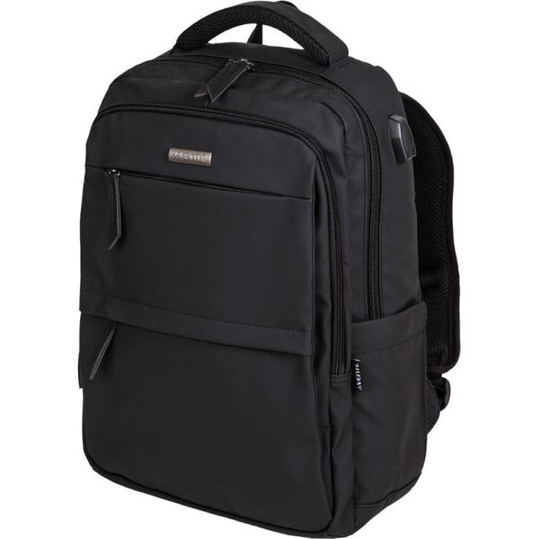 Рюкзак подростковый "deVENTE. Business" 44x31x14 см, 800 г, текстильный, 2 отд. иск.кожа черный