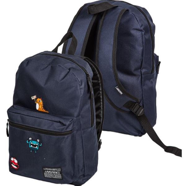 Рюкзак подростковый "deVENTE. Monster" темно-синий 40x29x17 см,  250 г, 1 отд.на молнии,  вышивка
