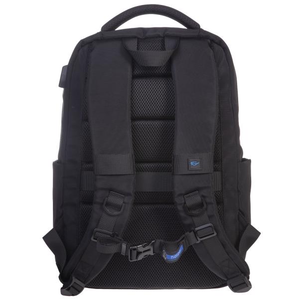 Рюкзак Hatber PRO -BLACK- 43х31,5х14,5см полиэстер нагружная стяжка 2 отд. 4 кармана, с USB-выходом