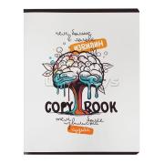 Тетрадь 48 л. кл. "МОЗГ НА ИЗНАНКУ" обложка сплошной ТВИН-лак, 65гр/м2 блок белый офсет ,