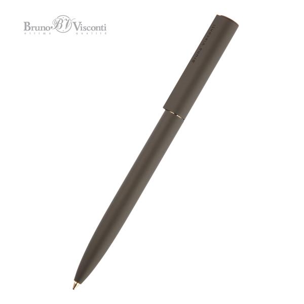 Ручка "TORINO" шарик. автомат.1.0 ММ, СИНЯЯ (корпус метал серый)