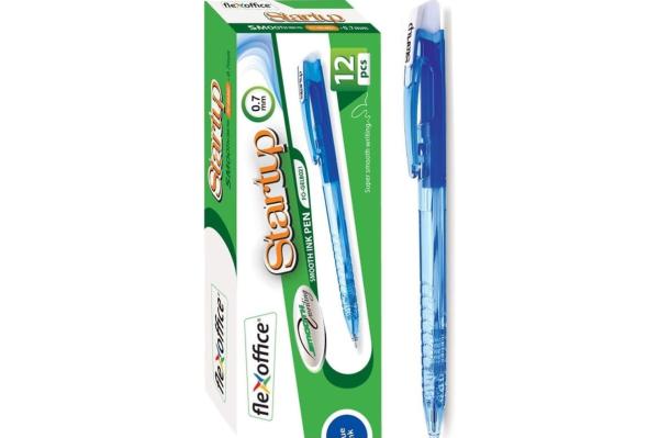 Ручка шариковая с масляными чернилами 0,7 мм FLEXOFFICE STARTUP, Синяя
