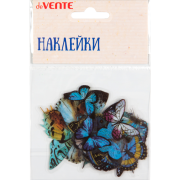 Набор наклеек для творчества "deVENTE. Blue butterflies" от 6x6 см до 2x4 см, ПВХ, в пластиковом пак