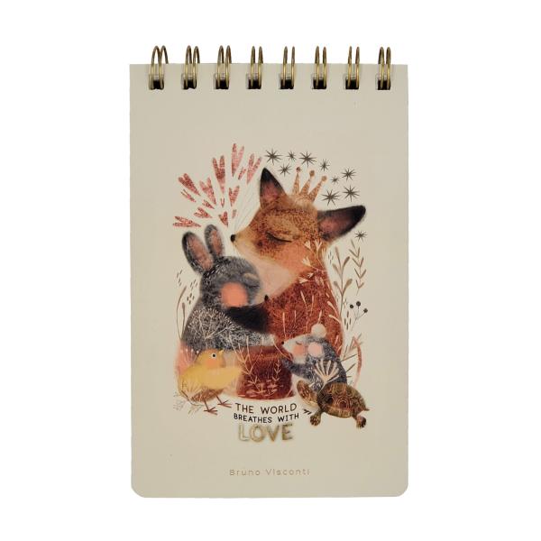 Блокнот В6- 100 л. лин. на гребне «CUTE JOURNAL» BV, "ЛЮБОВЬ, КАК ОНА ЕСТЬ"