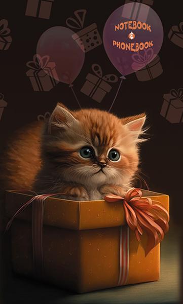 Телефонная книга + блокнот с вырубкой А6 48 л. "Рыжик"