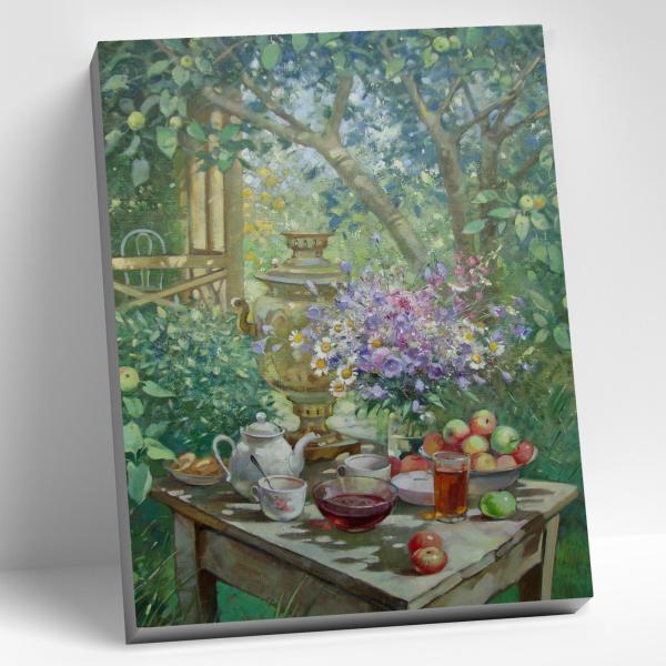 Картина по номерам 40*50 "ШТУЦ Е. НА ДАЧЕ" (24 цвета)