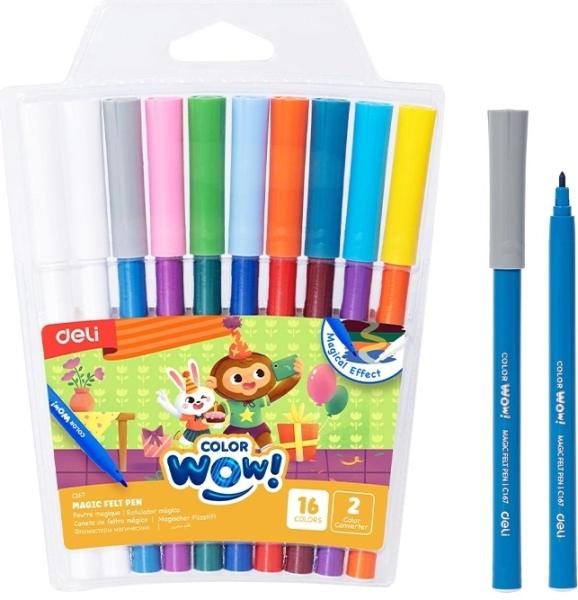 Фломастеры 8 цв. Deli Colorwow ПВХ с подвесом