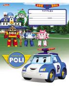 Тетрадь 12 л. кл. "Машинки-Роботы- (Robocar Poli)"