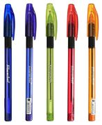 Ручка шариковая 1,0 мм "Silwerhof SLIDE BRIGHT" на масл.основе треугол. резин. манжета, синяя