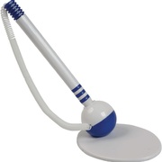 Ручка шариковая на самокл. подставке 0,7 мм "Attomex" с пластик. шнуром и основан. в форме шара синя