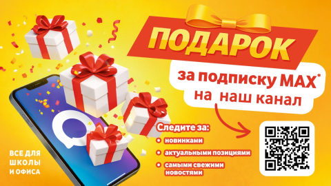 Подарок за подписку на наш канал в МАКС!