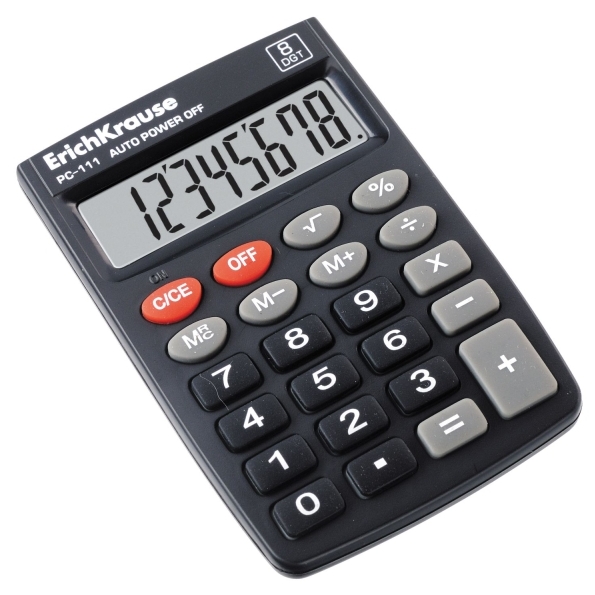 Калькулятор карманный 8-разр. ErichKrause® PC-111