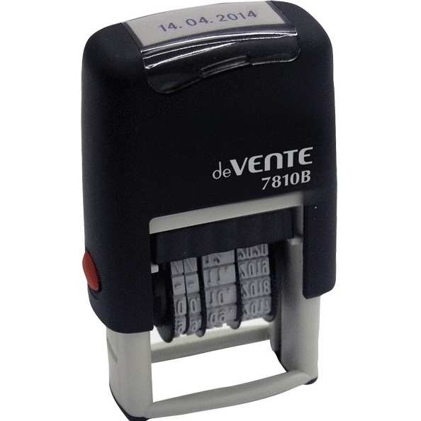 Датер автоматический "deVENTE" 7810B, 3 мм, цифровое отображение месяца, в блистере