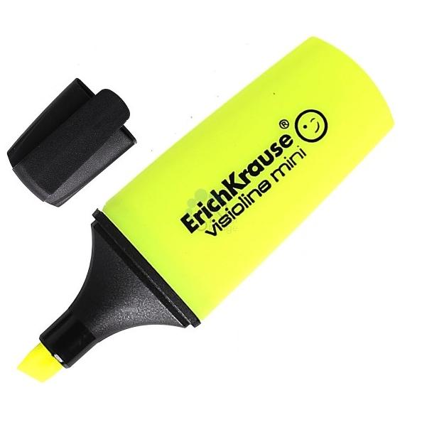 Маркер-текстовыделитель ErichKrause Visioline V-12 Mini Neon желтый 